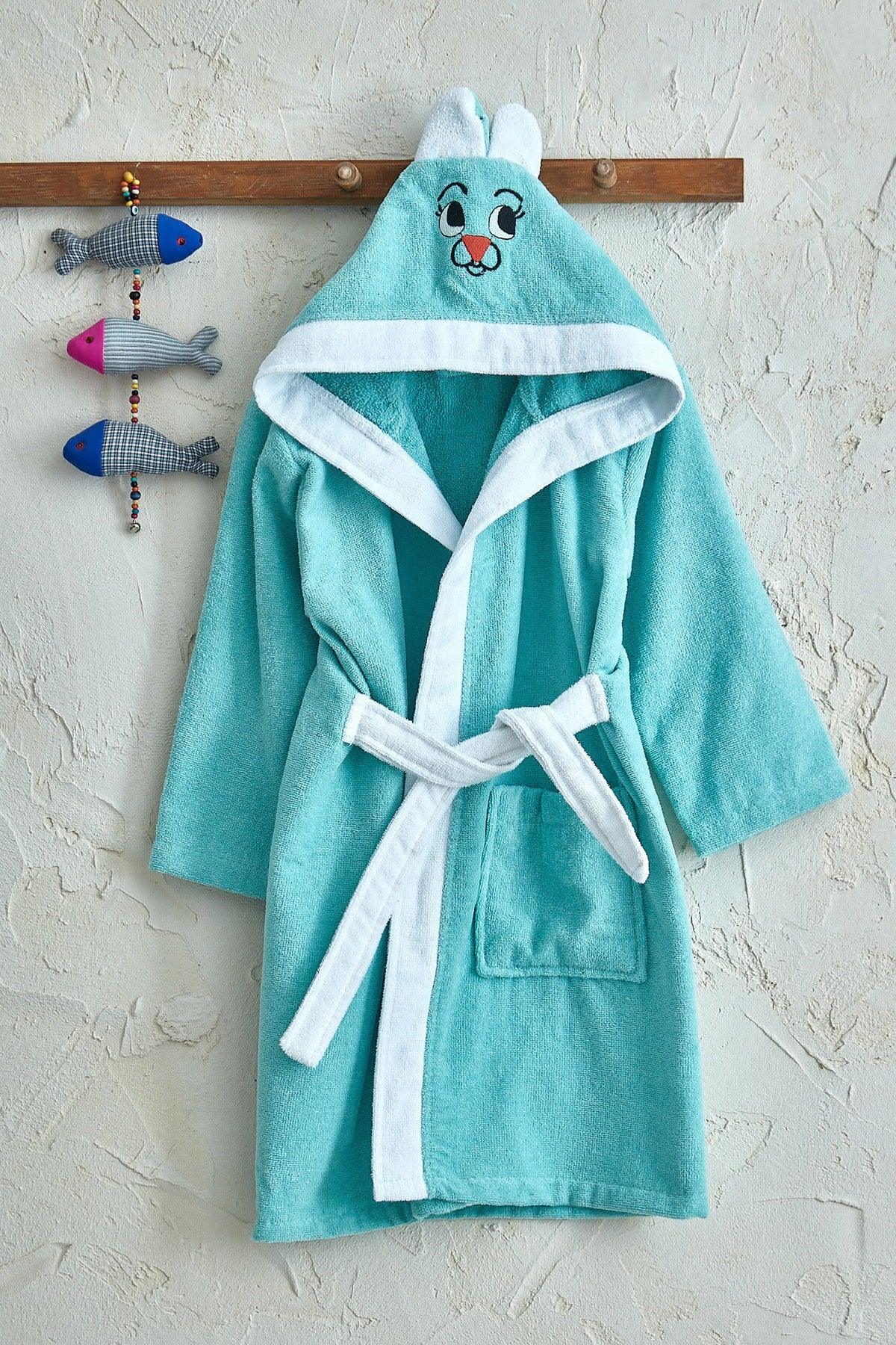 Hooded 100% Cotton Kids Bathrobe - Swordslife