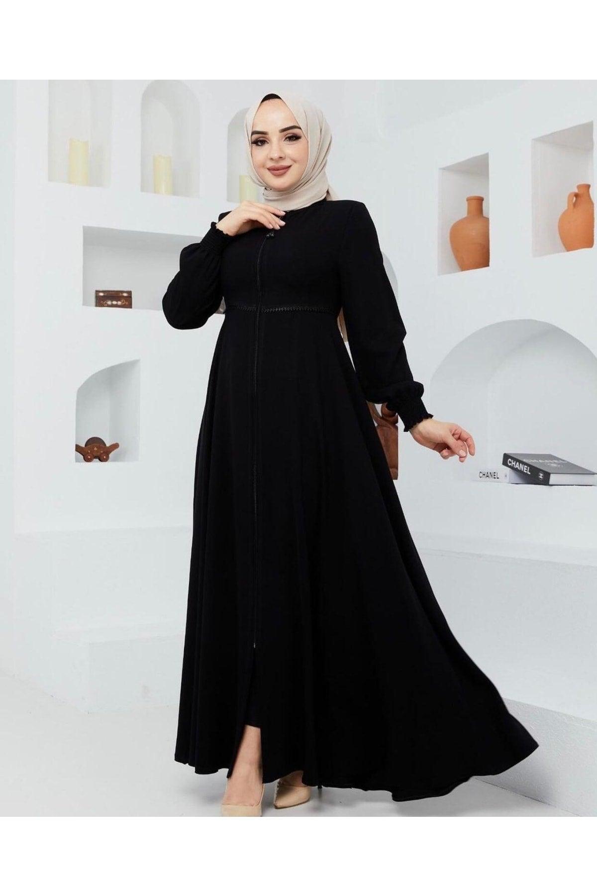 Waist Detailed Mevlana Abaya Summer Aerobin - Swordslife