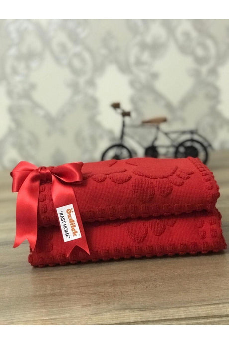 Bath Towel Set of 2 (Red) - Swordslife
