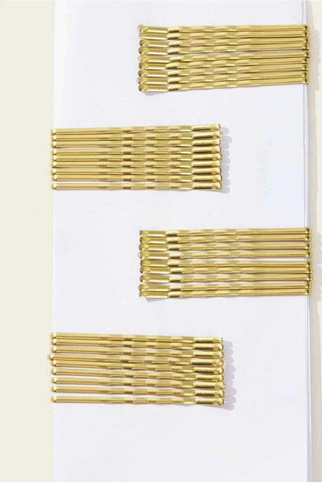 Women's 48-Piece Gold Yellow Wire Buckle Set - Swordslife