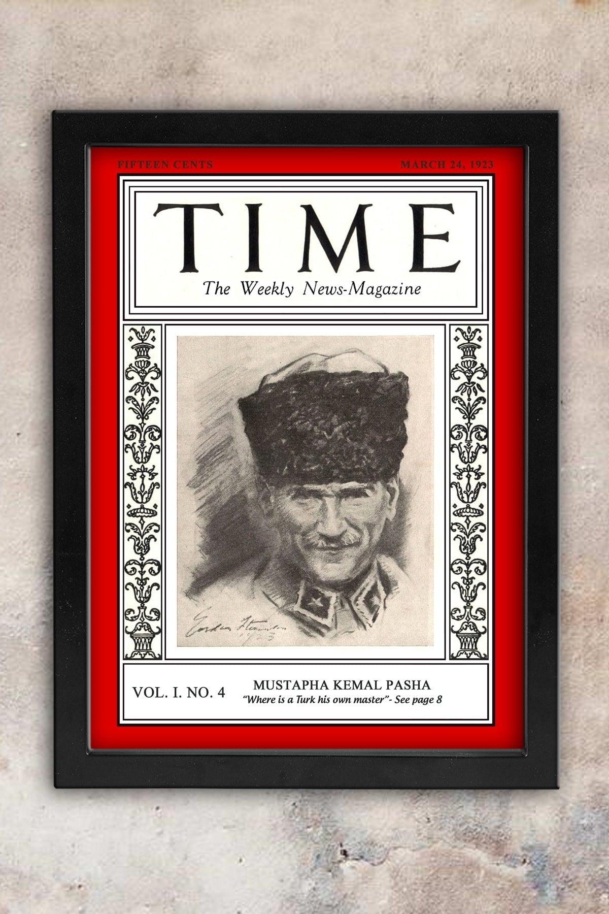 Atatürk Time Magazine 1923 Framed Painting - Swordslife