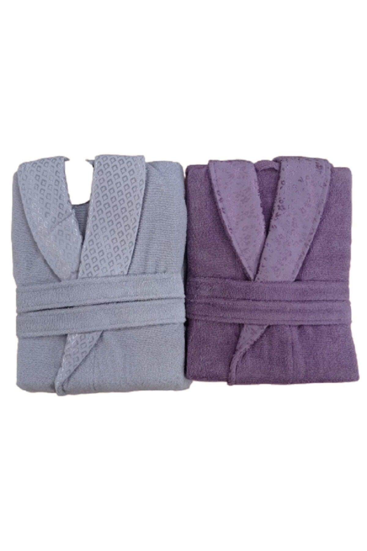 Camellia Gray Plum Bath Mat Happy Set Family Bathrobe Set with Gift - Swordslife