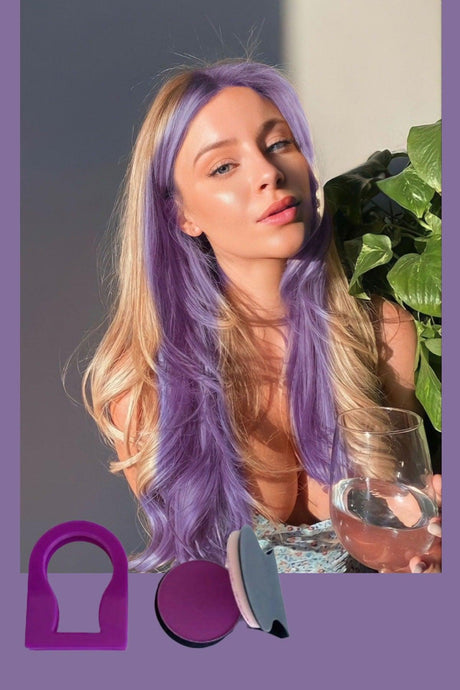 Purple Color Hair Chalk - Swordslife