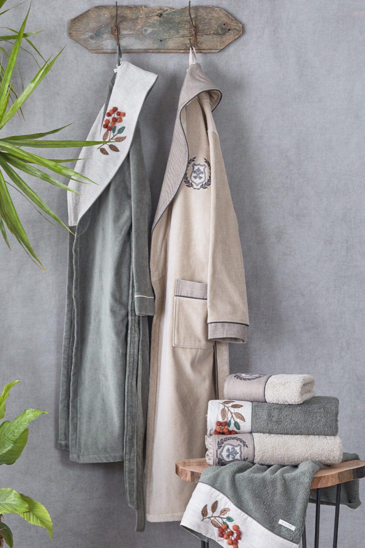 Duru 10 Piece Organic Family Bathrobe Set - Swordslife