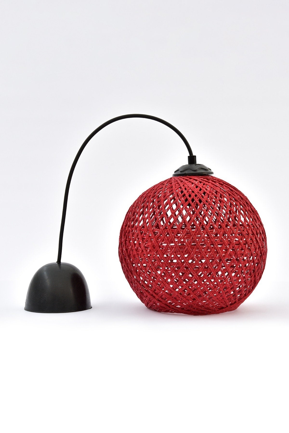 Balle Red Pendant Lamp Ball Chandelier Black Cable