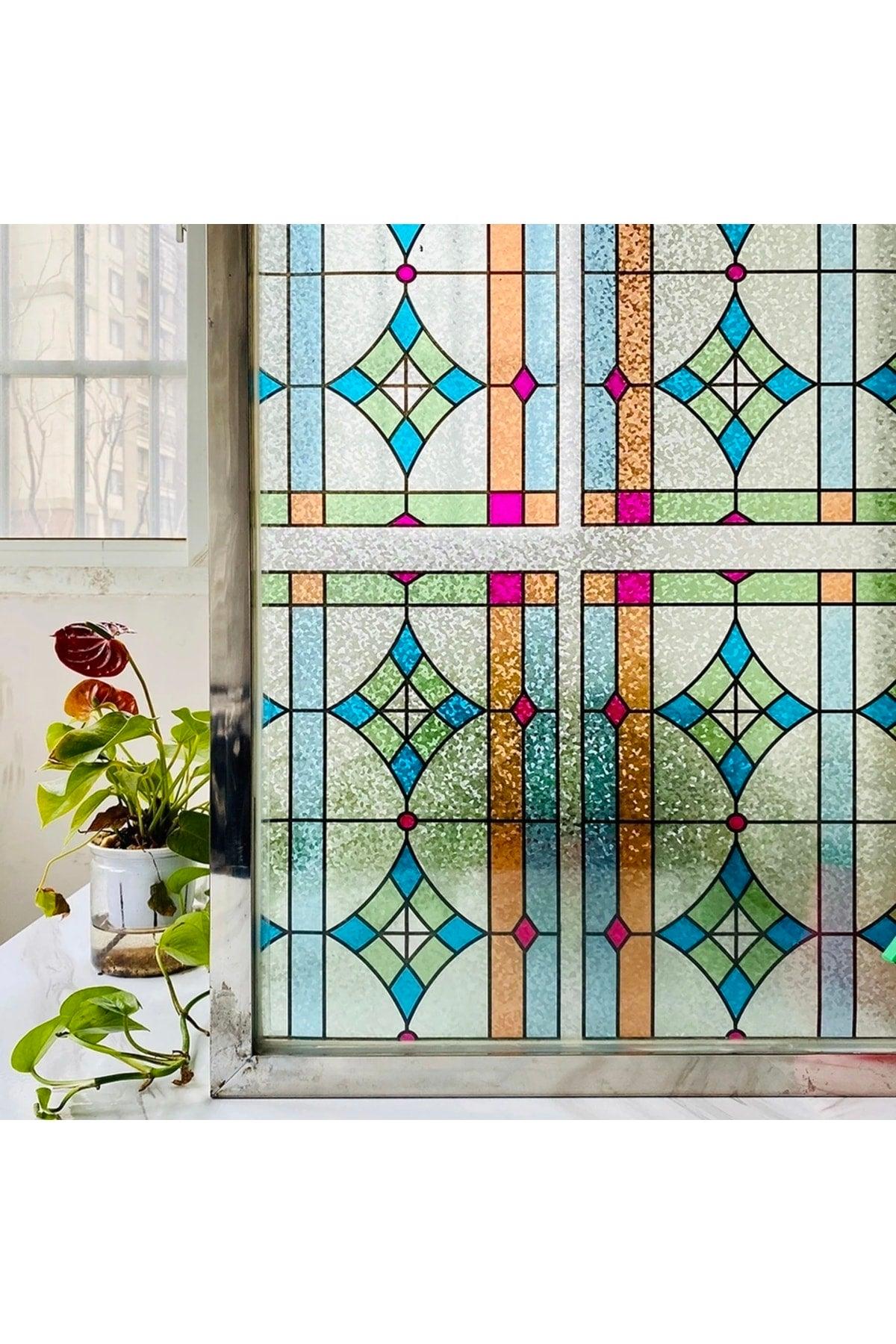 Meiwa Japanese Technology 3dxc Stained Glass Self Colored Window Foil Film/width :46 Cm X1 Mt - Swordslife