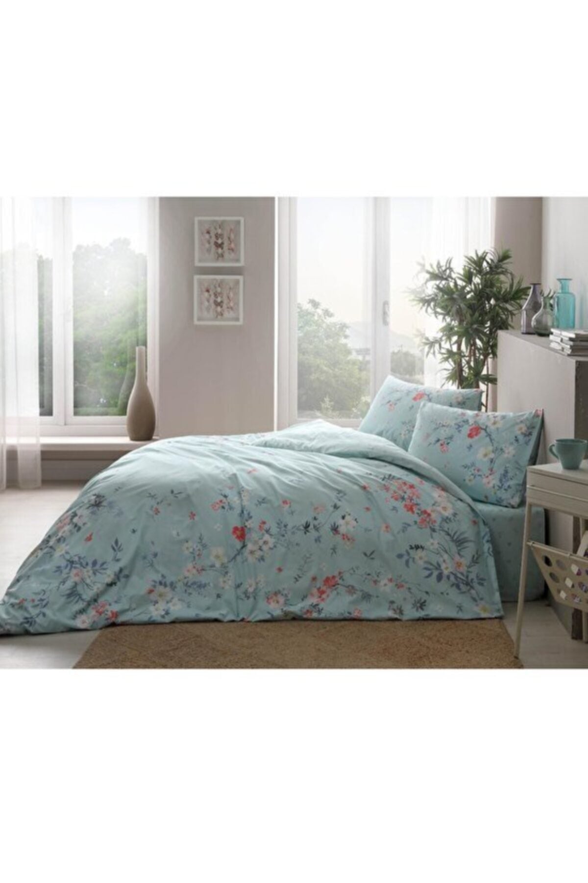 Julian Ranforce Single Cotton Duvet Cover Set Mint