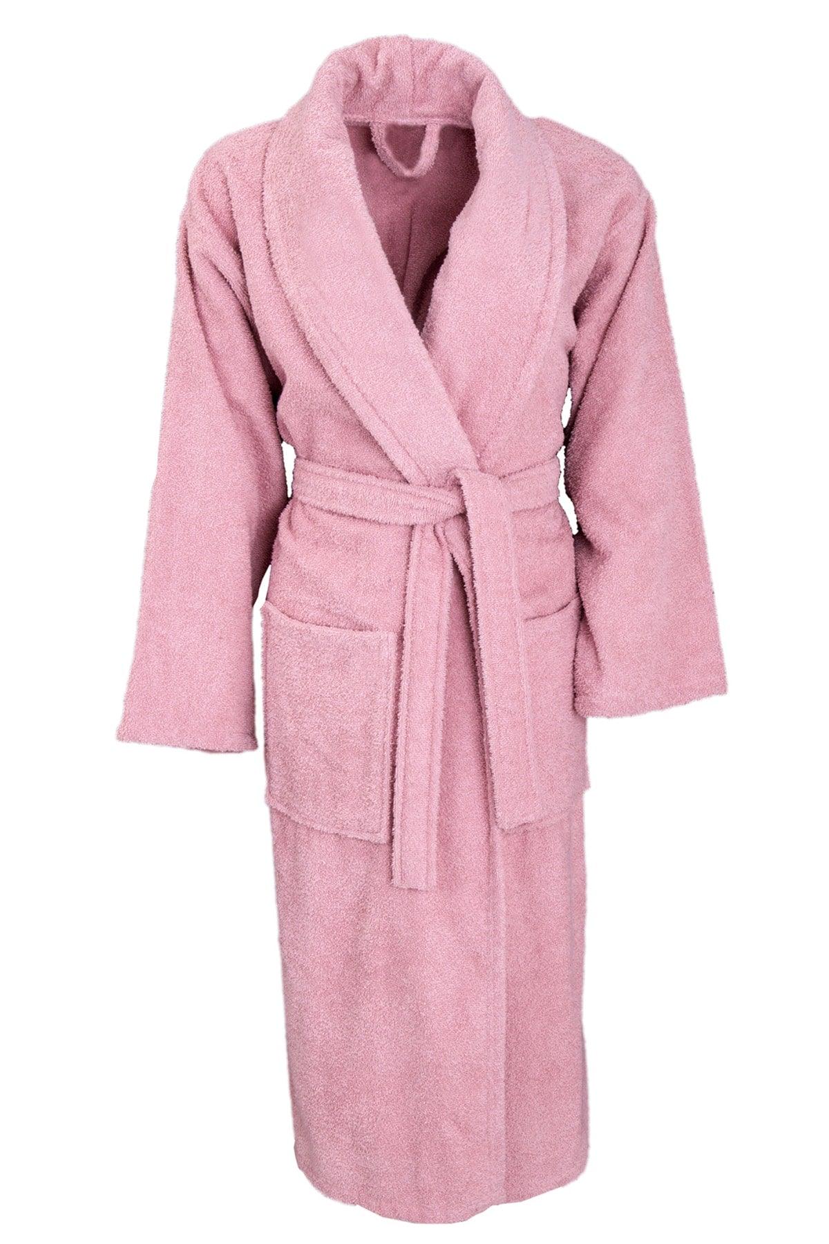 Soft Cotton Large Size Bathrobe Pink - Swordslife