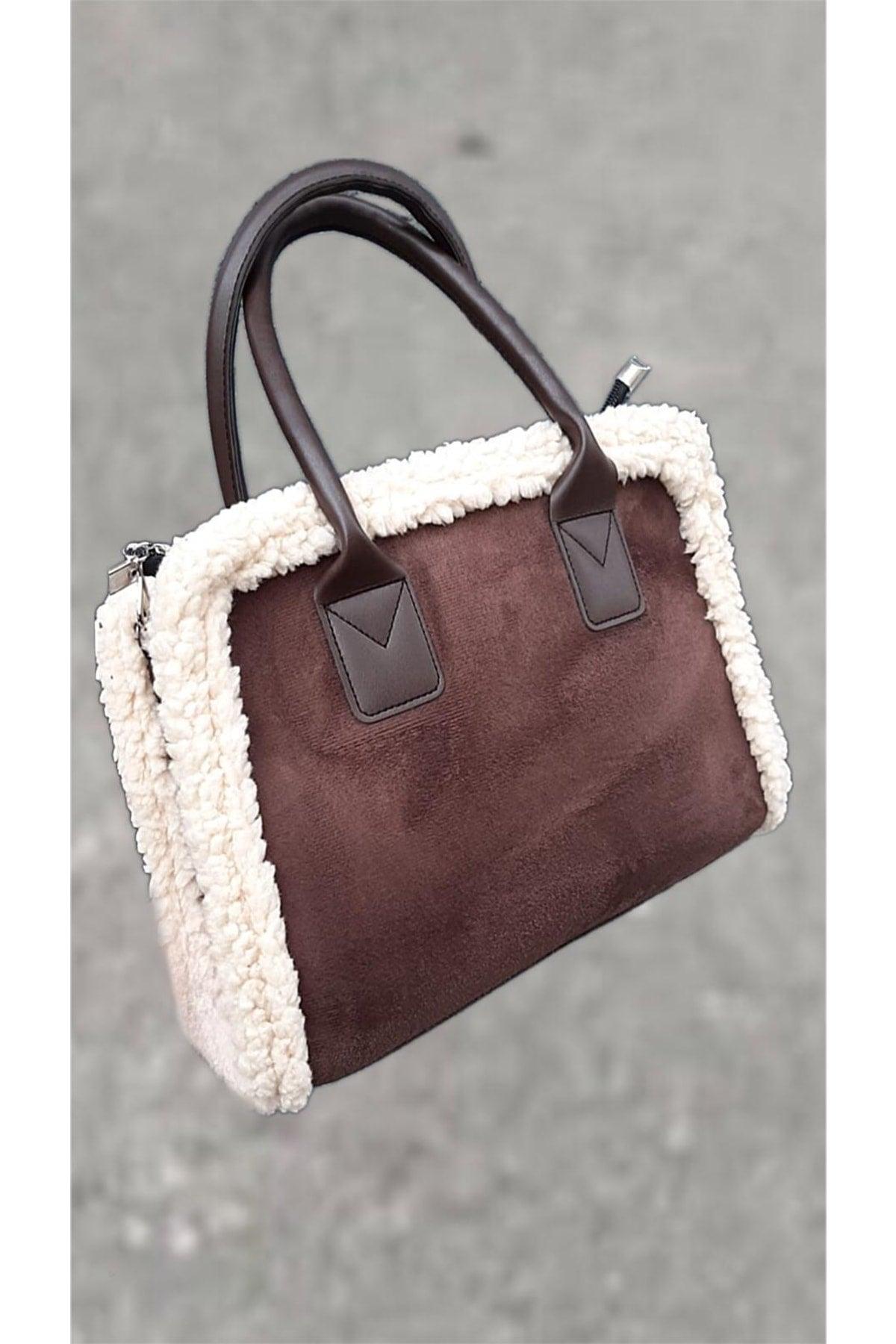 Women's Brown Nubuck Strap Shoulder Bag - Swordslife