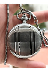 Brand Luxury 2 Years Guaranteed Retro Train Model Roman Numeral Pocket Watch + rosary, bracelet