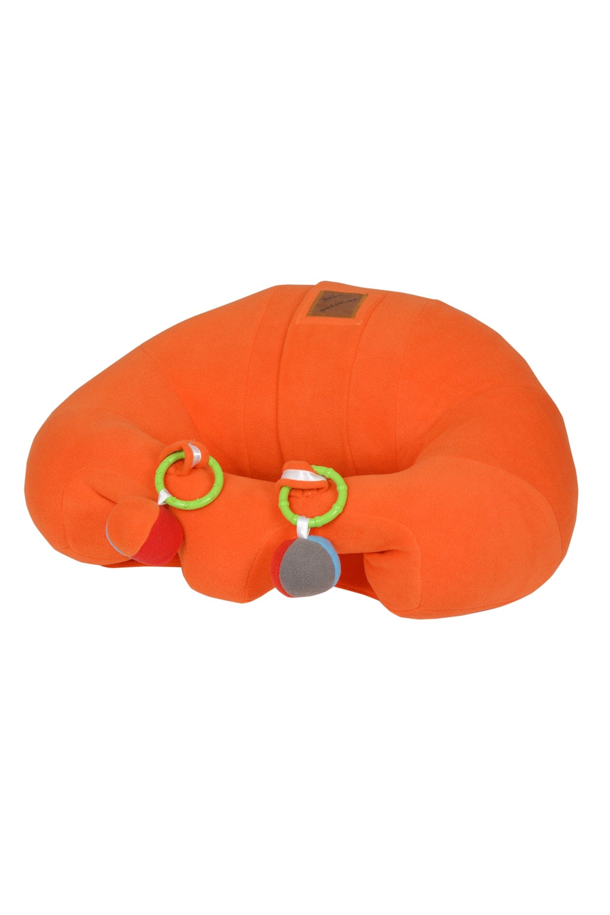 Rattle Orange Baby Sitting Support Cushion