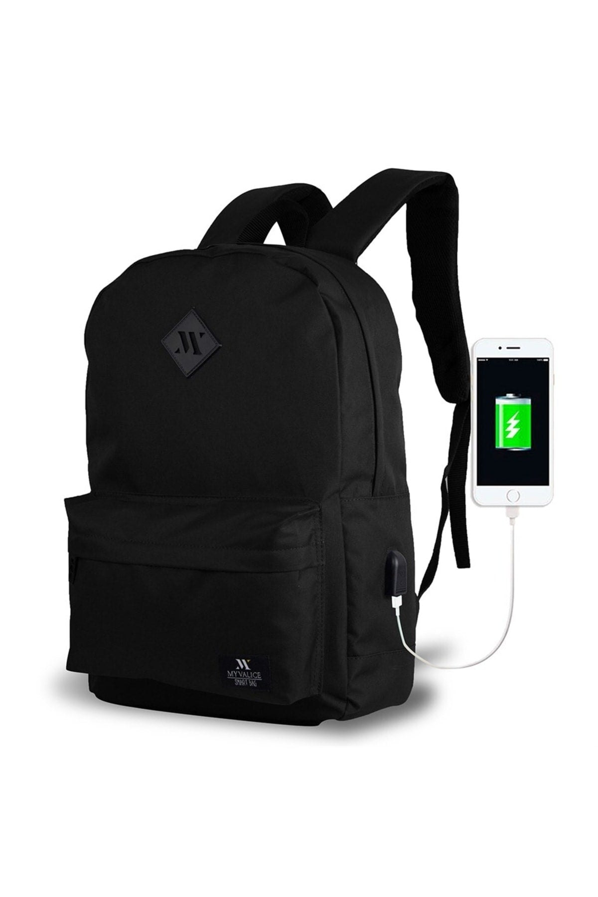Smart Bag Specta Smart Laptop Backpack with Usb Charge Input Black