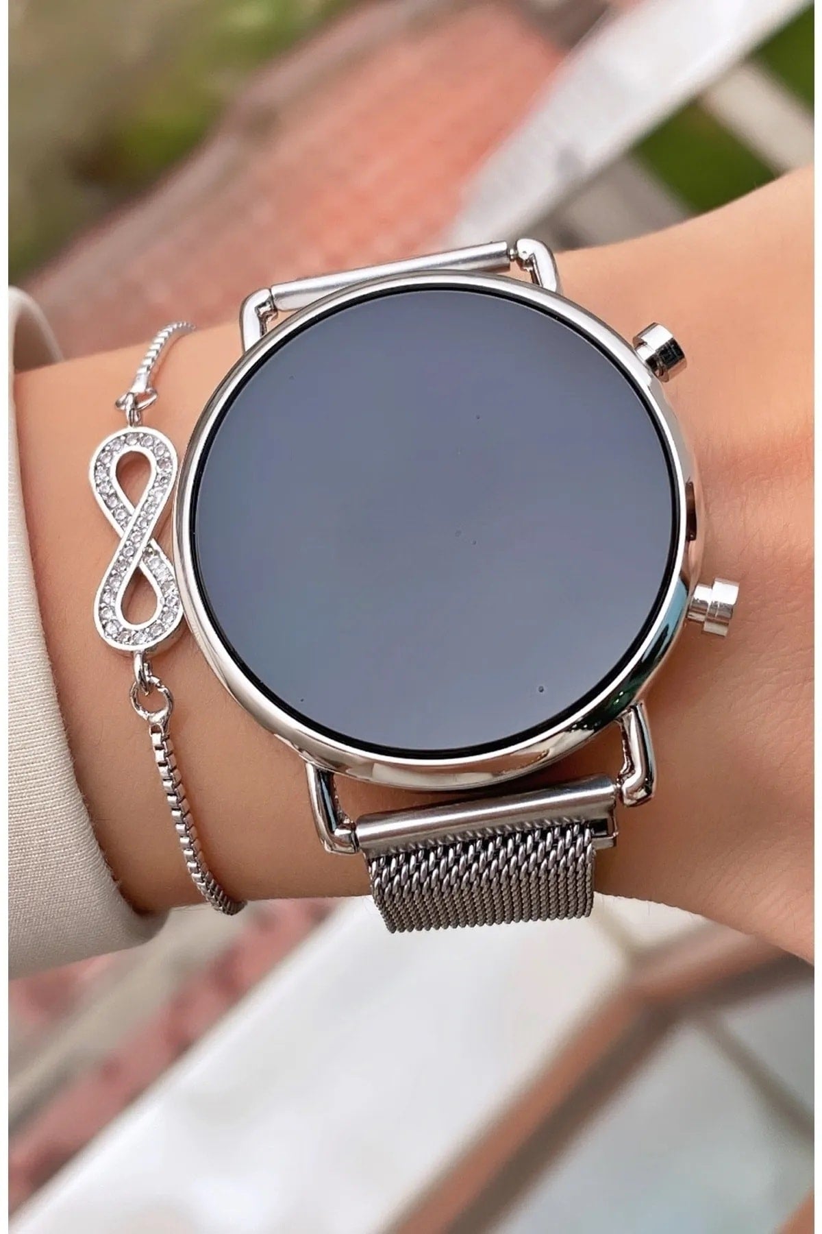 Unisex Steel Case Digital Led Display Wristwatch