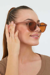 Brown Unisex Sunglasses