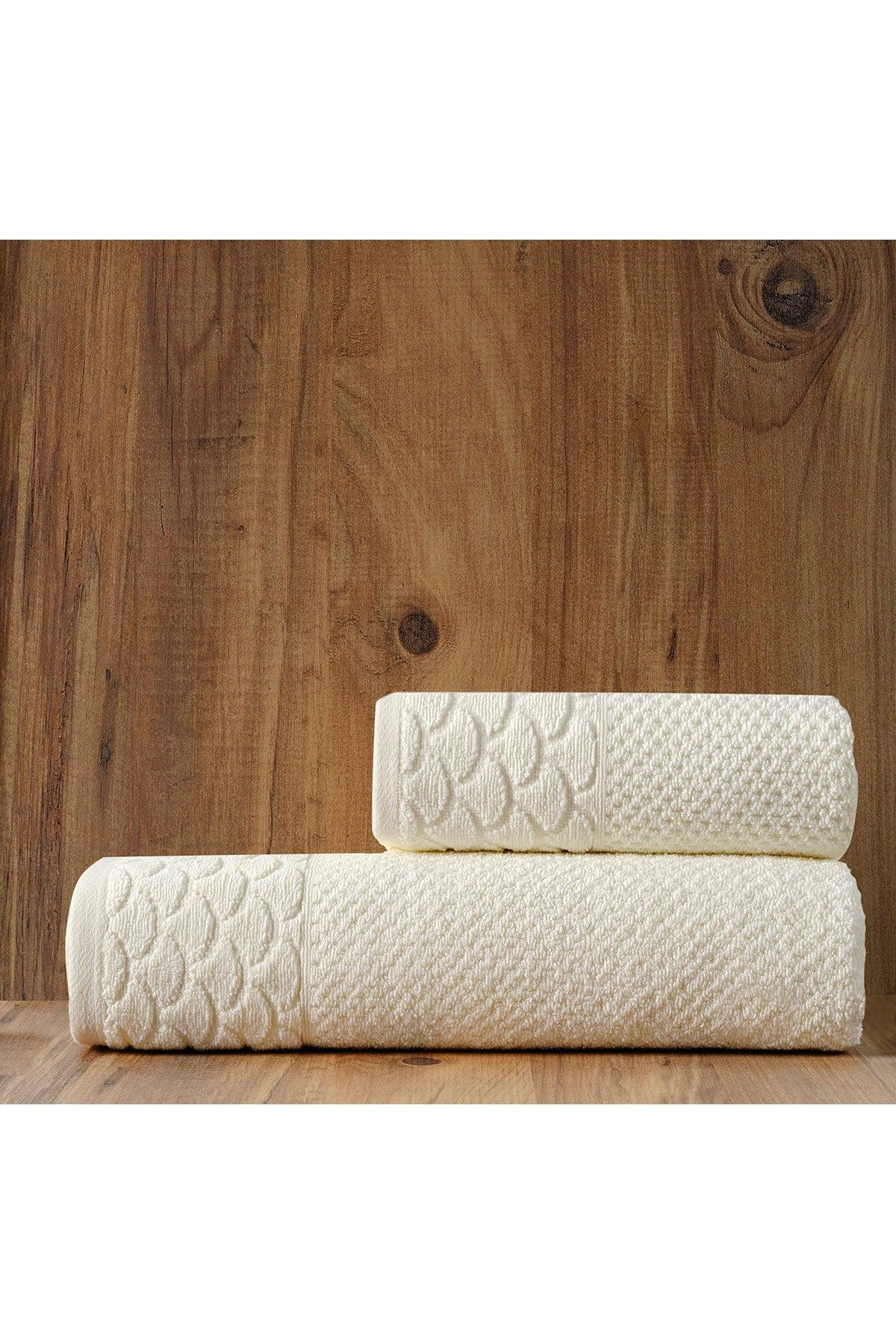 | Extra Soft Cotton Rice Knitted Towel Set of 2 - Swordslife