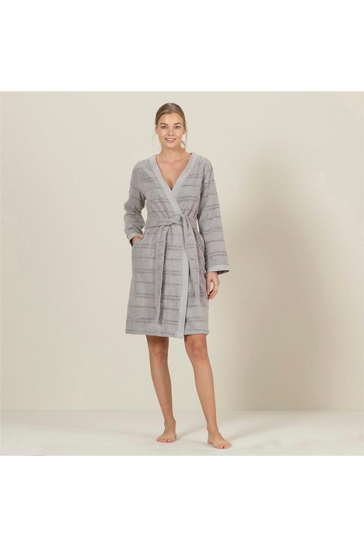 Unisex Bathrobe Warm Gray - Swordslife