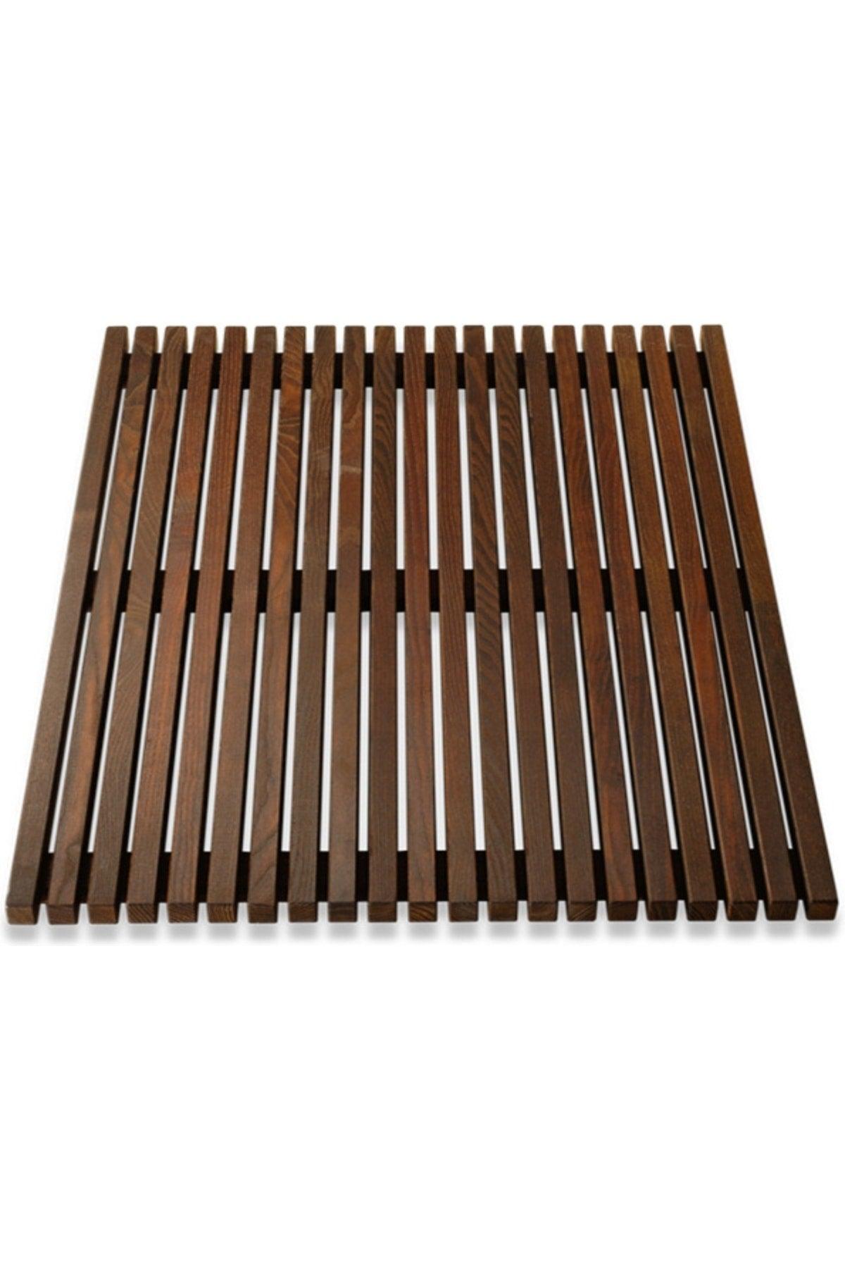 Wooden Bathroom Shower Pool Grate Mop Mat 40cm.x 40cm. - Swordslife