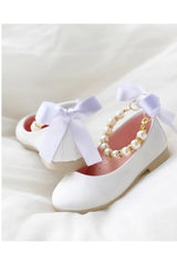 Girls' Pearls Flats