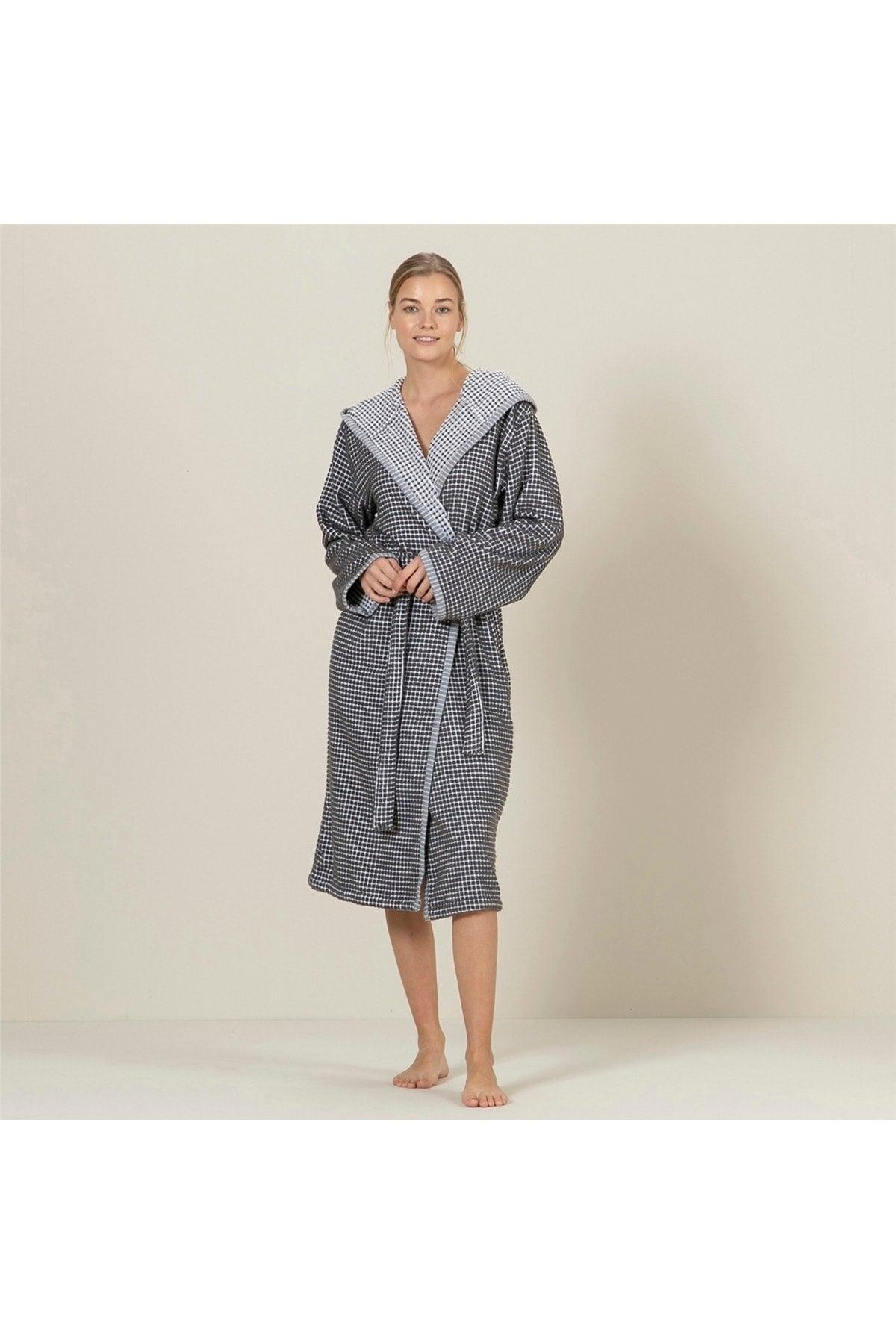 Julho Unisex Bathrobe Warm Gray - Swordslife