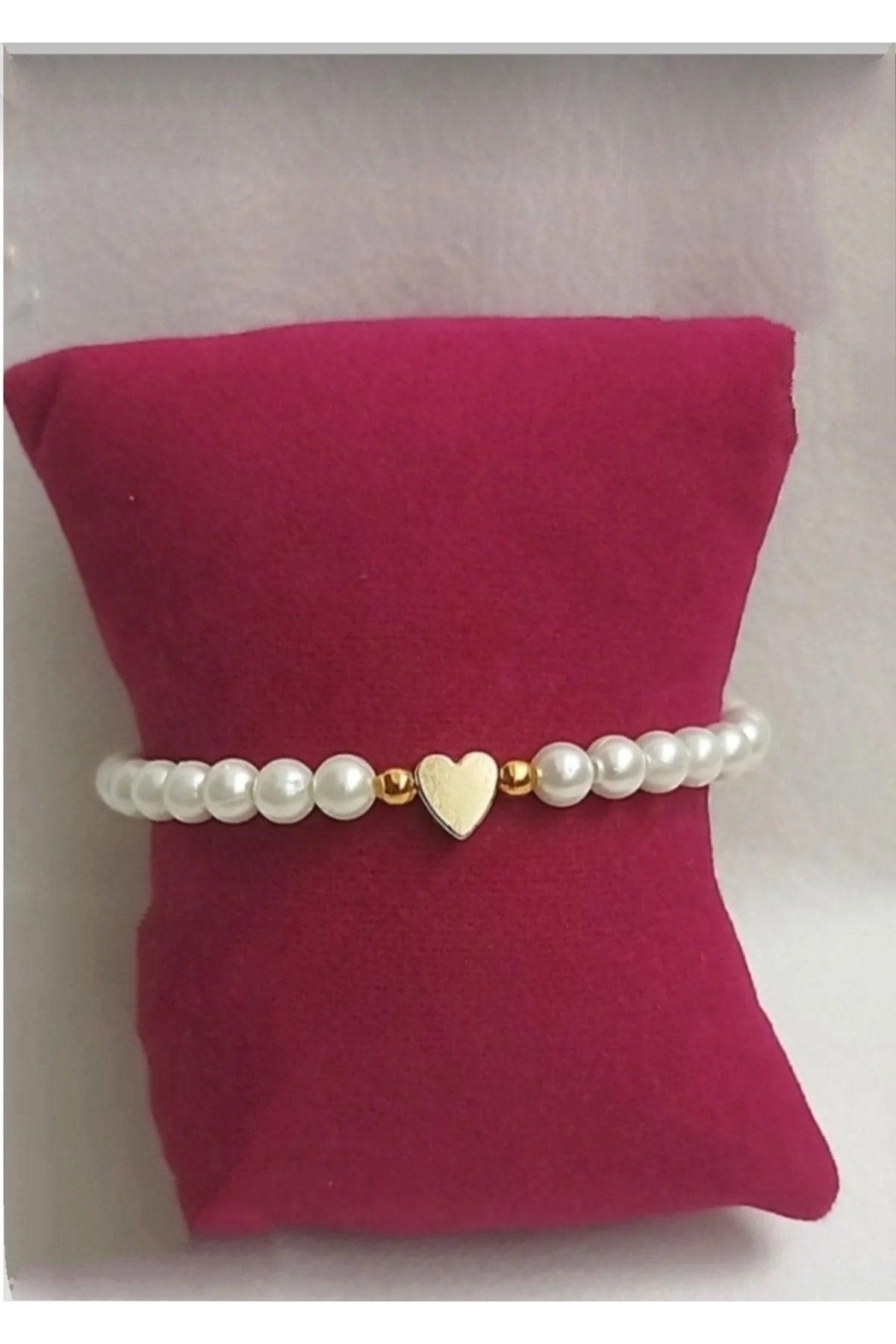 Women's Pearl Heart Bracelet - Swordslife