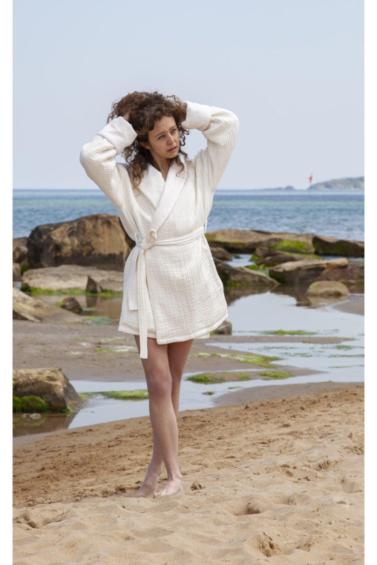 Neveser Bathrobe Short Double Sided - Swordslife