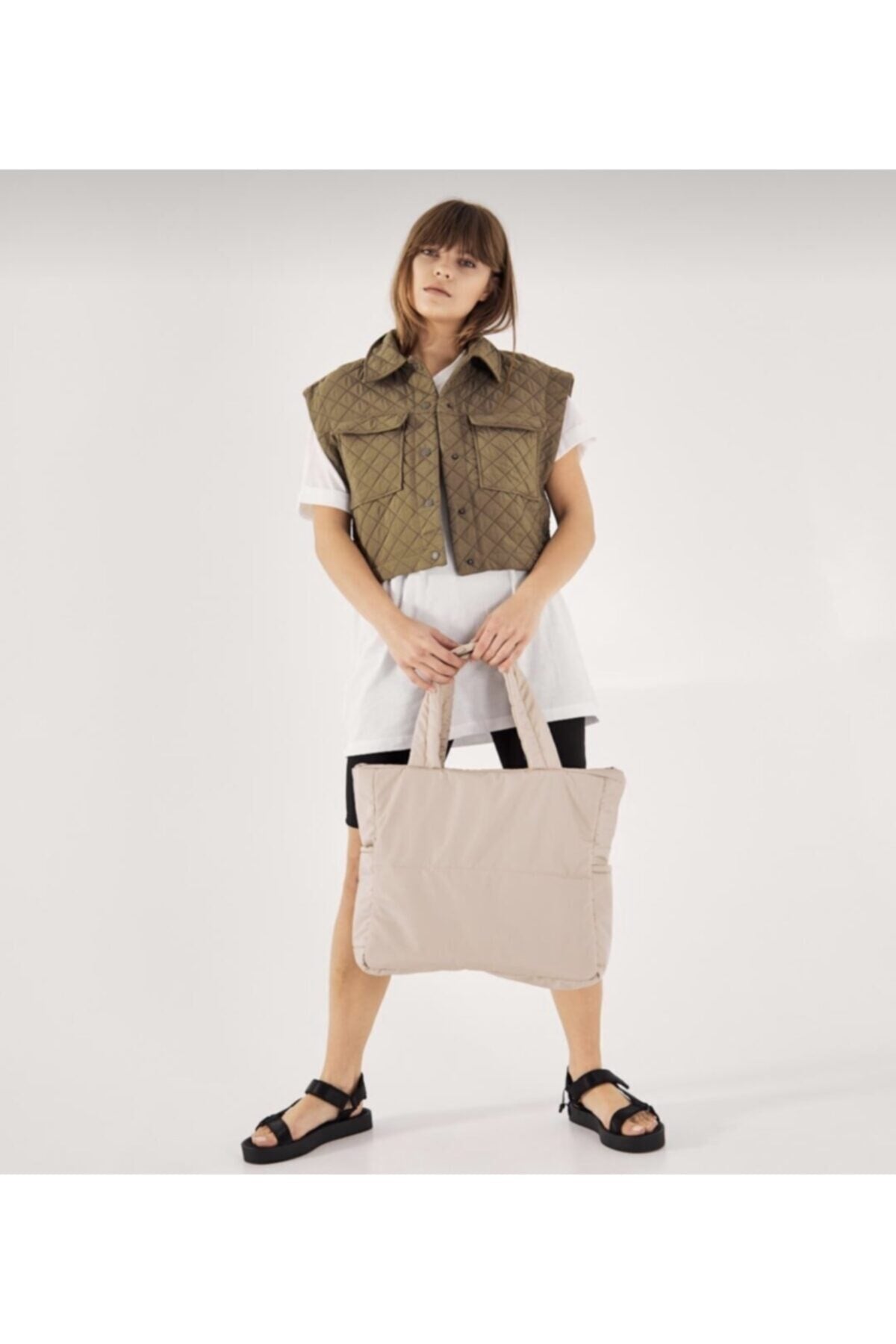 Puff Waterproof Fabric Cross Shoulder Bag Baguette Hand And Shoulder Bag