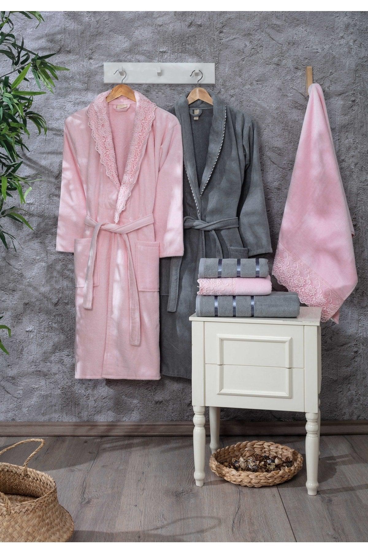 Paris 12 Piece Velvet Guipure Robe Set | Bathrobe | Bathrobe Set | Dowry set - Swordslife