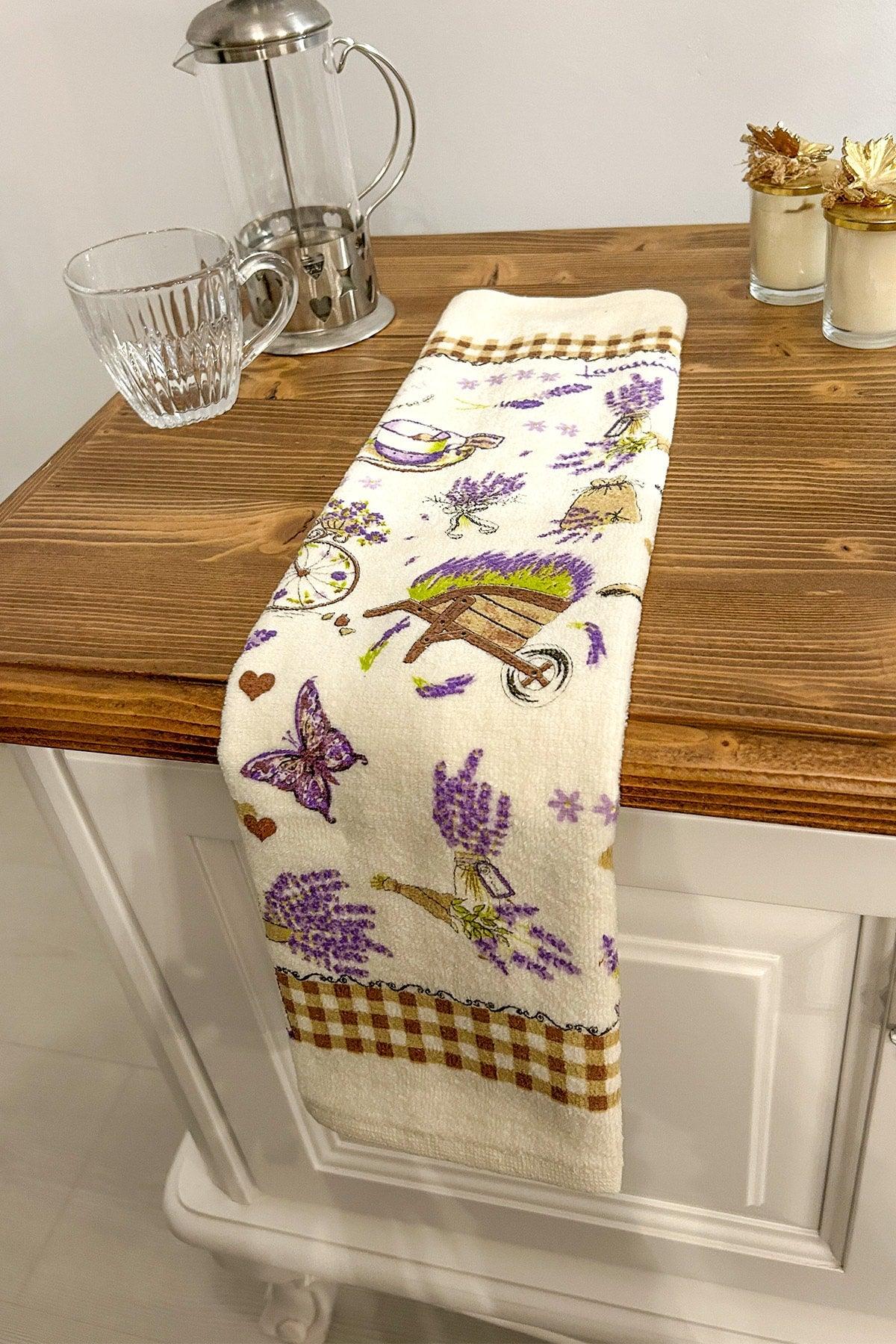 Kitchen Cotton Printed 30x50 Cm Hand Face Kitchen Towel Soft Patterned Water Absorbent Towel - Swordslife