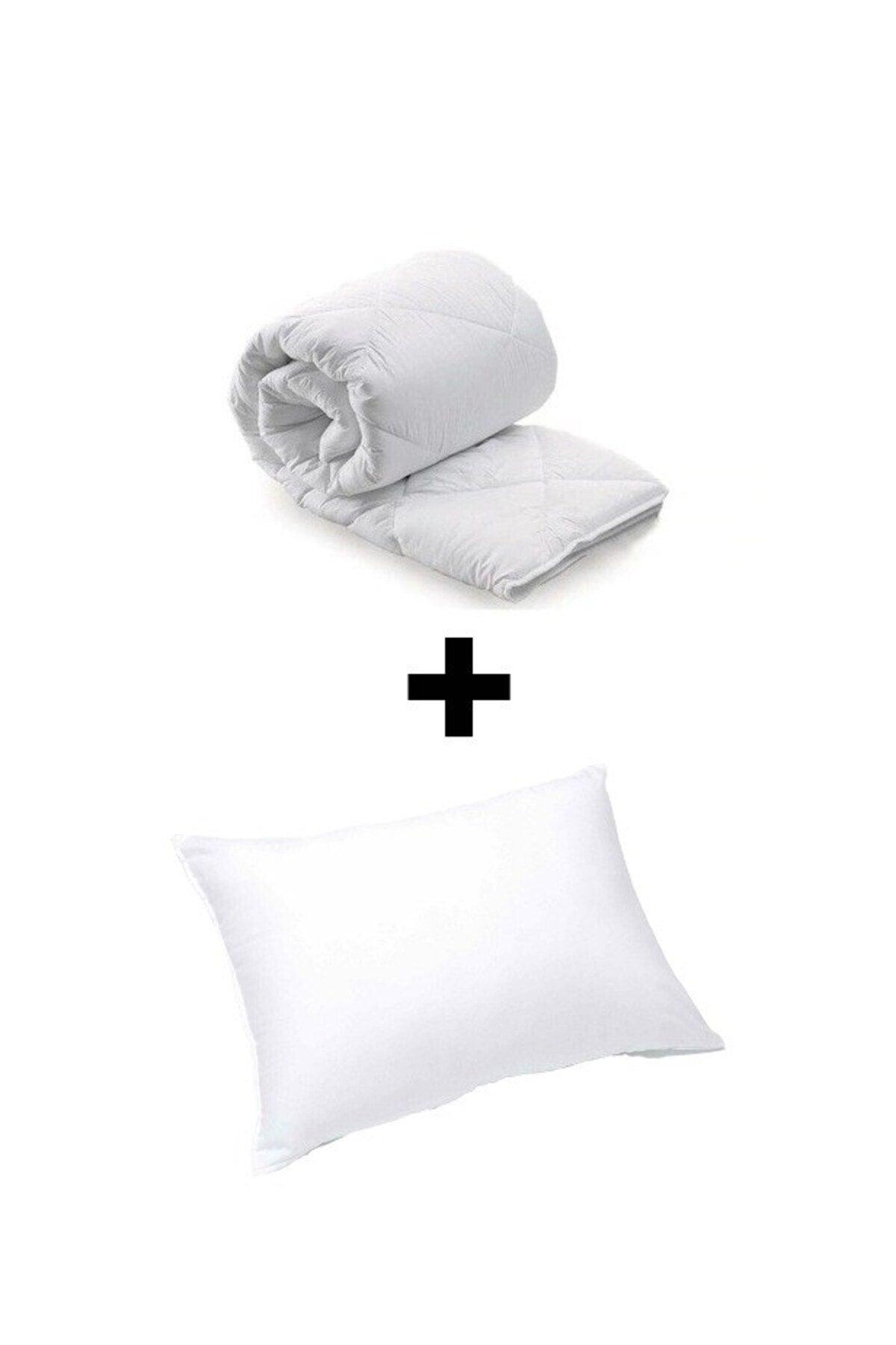 Single Antibacterial Microfiber Satin White Pillow Quilt Set - Swordslife