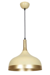 Cosmos Special Design Sports Modern Cream Color Gold Detailed Metal Cafe-Kitchen Single Pendant Lamp Chandelier