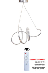 Chrome 3 Color Controlled LED Chandelier