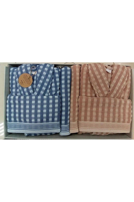 Bathrobe Set Plus Beige Indigo - Swordslife