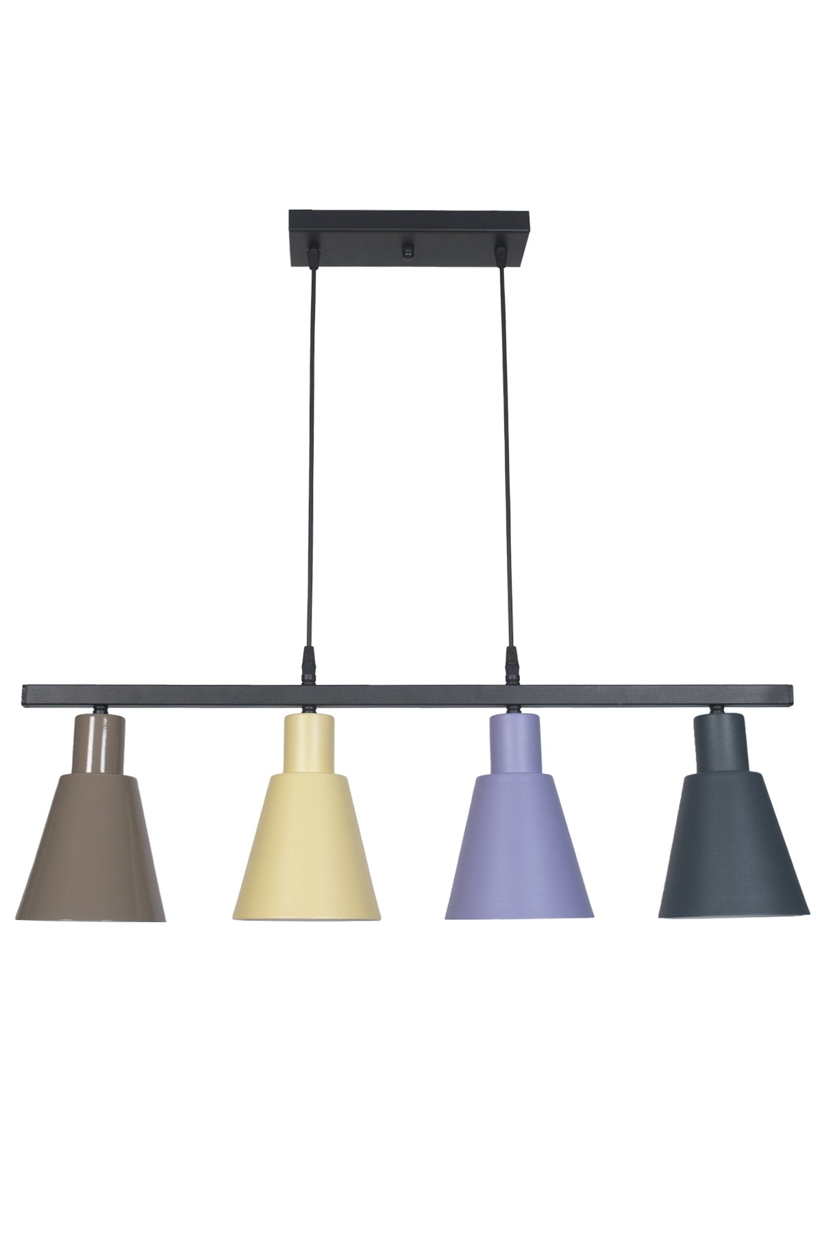 Trend Modern Metal Plaster Mix B Coffee Pendant Lamp Cafe - Dining Table Top - Living Room 4-Piece Chandelier