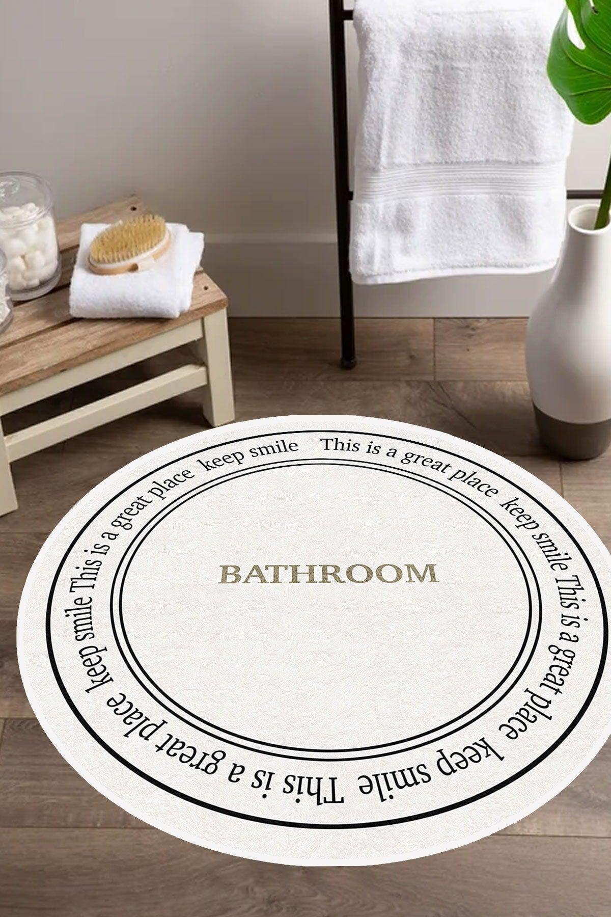 Digital Non-Slip Washable Bathroom Bath Bath Bath Rug Bath Mat Round - Swordslife