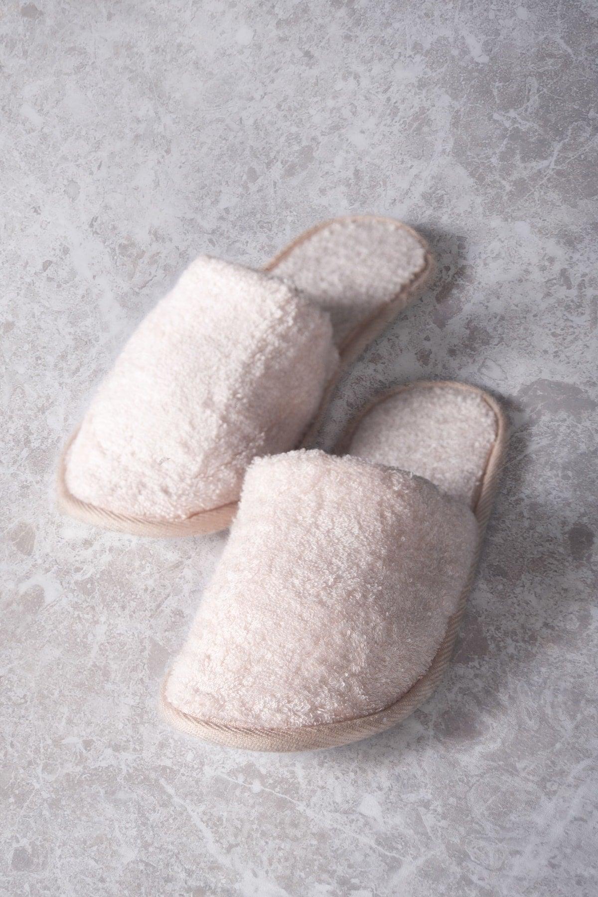 Bamboo Bath And House Slippers Comfortable Towel Slippers Travel Slippers Hospital Slippers Size 38-40 1 Piece - Swordslife
