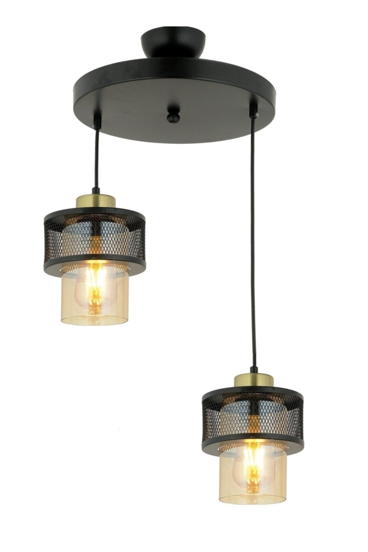 Pulsar Genuine Glass Model Modern Double Pendant Lamp Chandelier