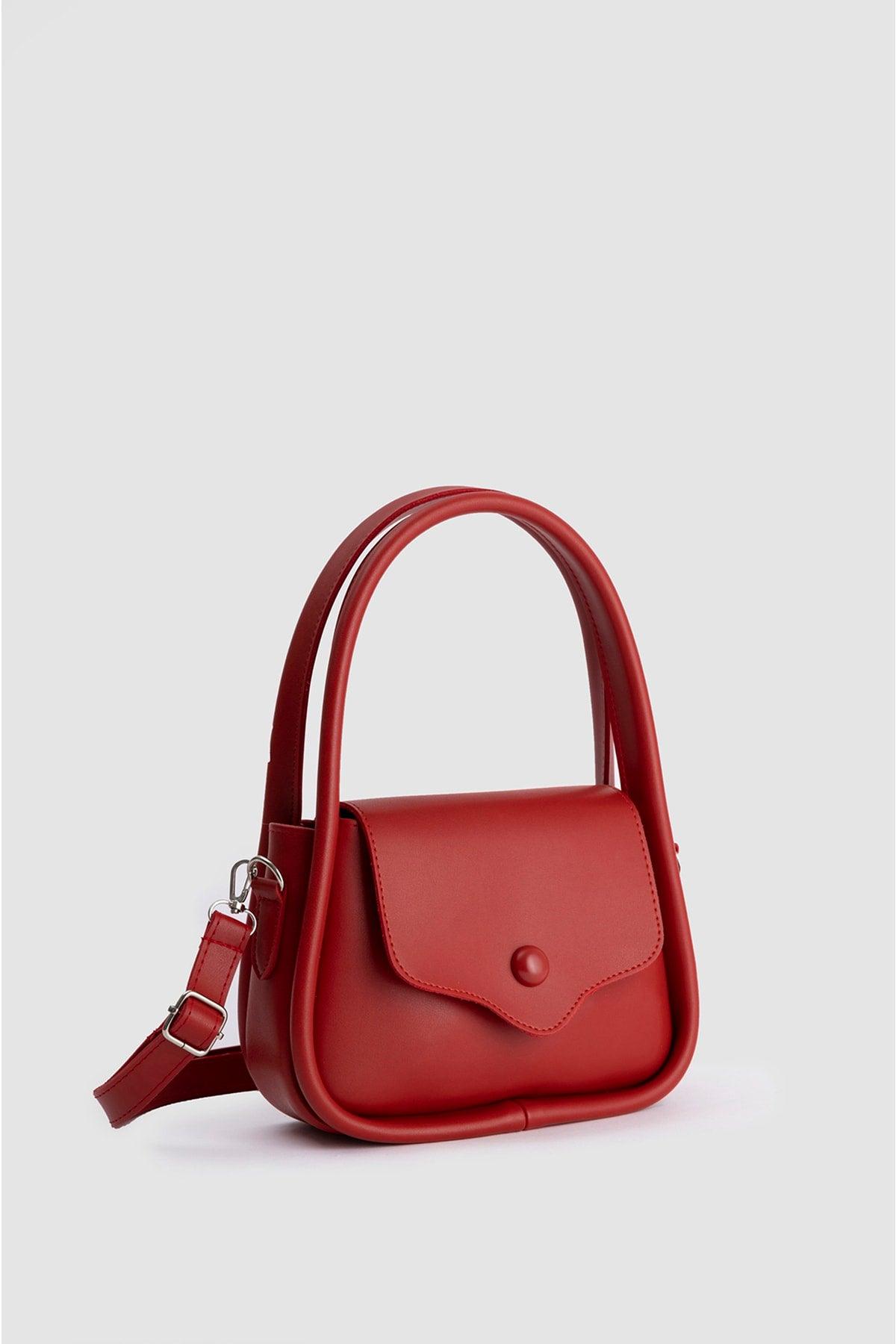 Women's Red Shoulder And Sleeve Bag - Swordslife