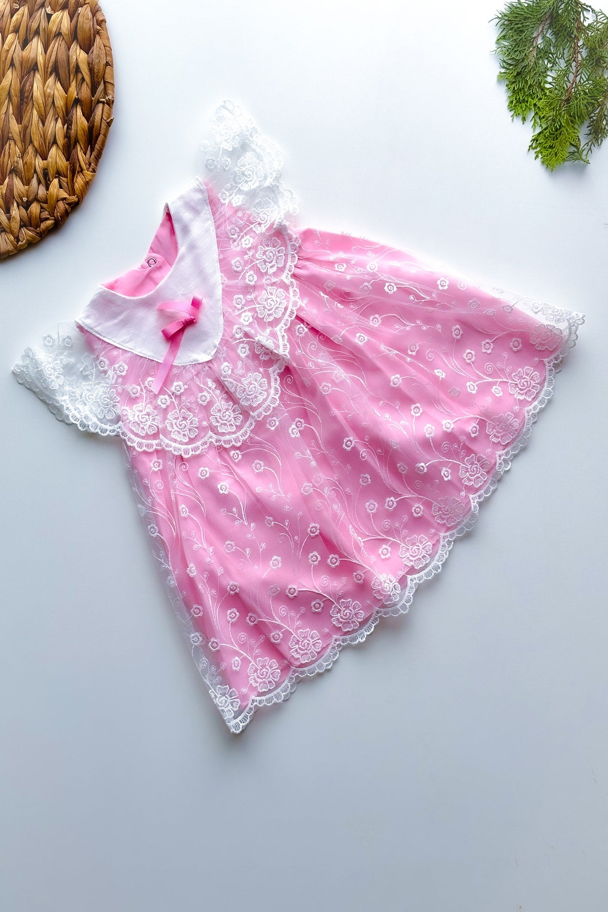 Baby Girl Girl Summer Dress Short Sleeve Tulle Tutu Lined Baby Suit Baby Clothing