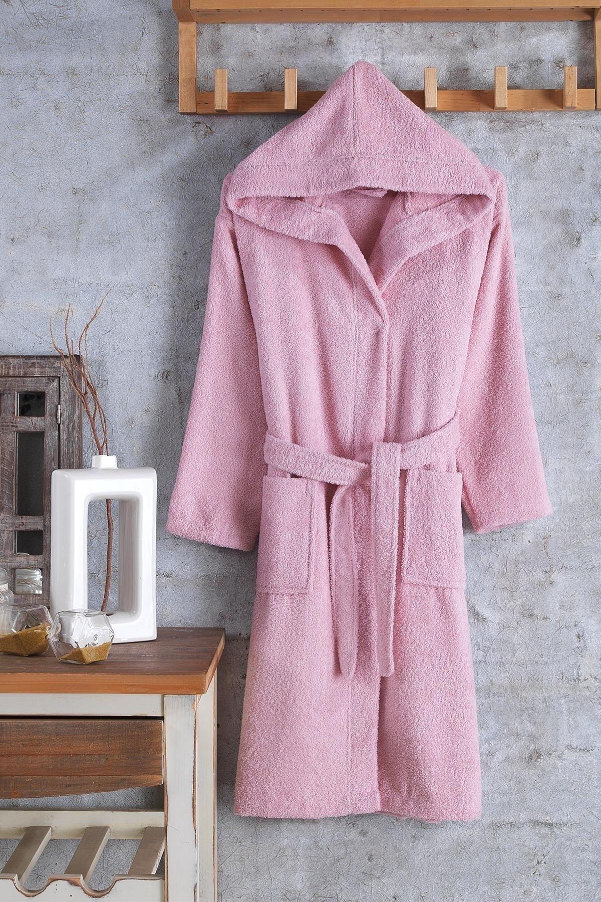 Cotton Hooded Young Bathrobe Unisex Waiter Boy Bathrobe - Swordslife