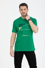 Men's Printed T-Shirt Regular Fit Benetton