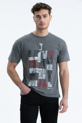 Men's T-Shirt Regular Fit S-4095 Anthracite