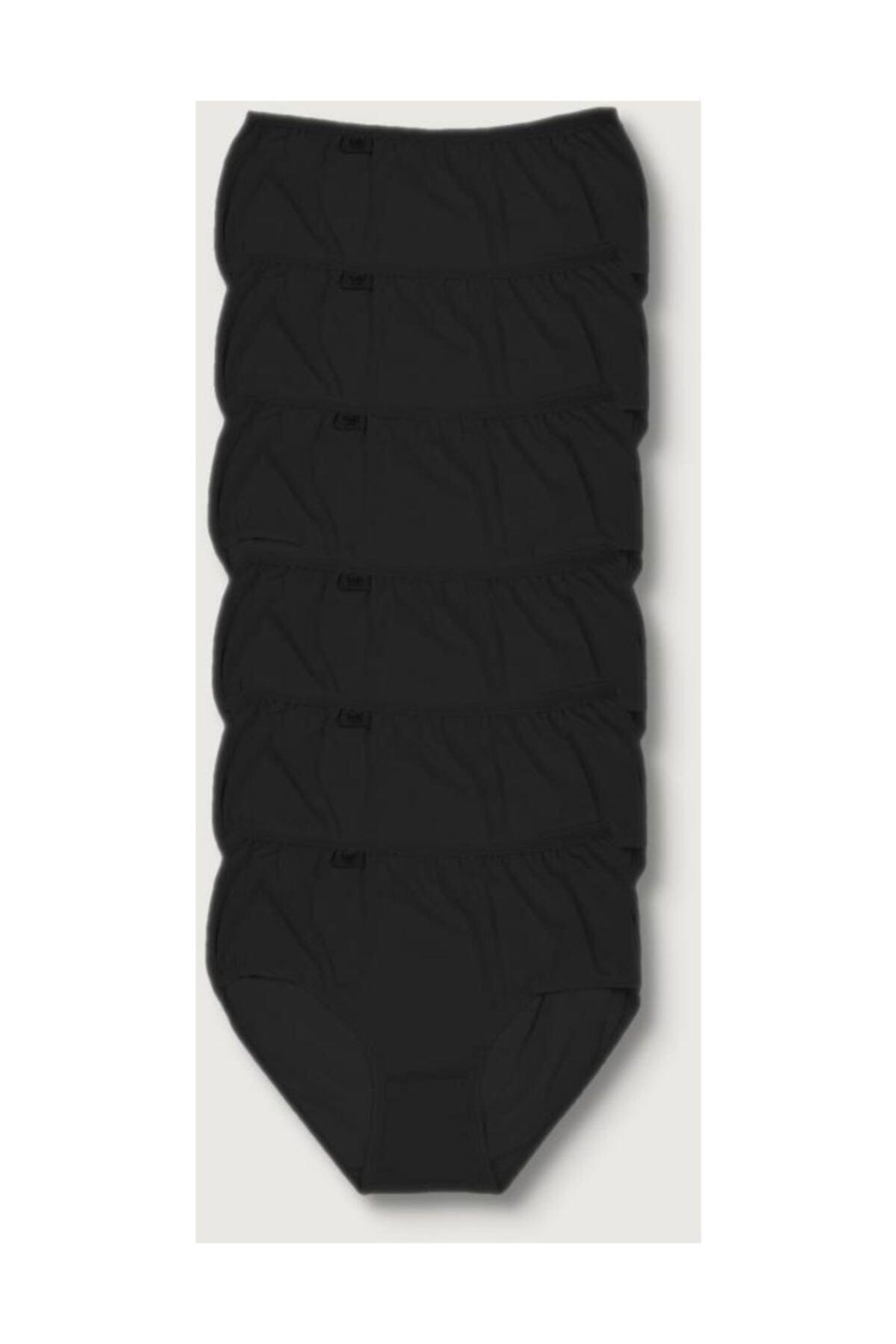 Women's Black 6 Pack Lycra Bato Panties ELF568T0924CCM6 - Swordslife