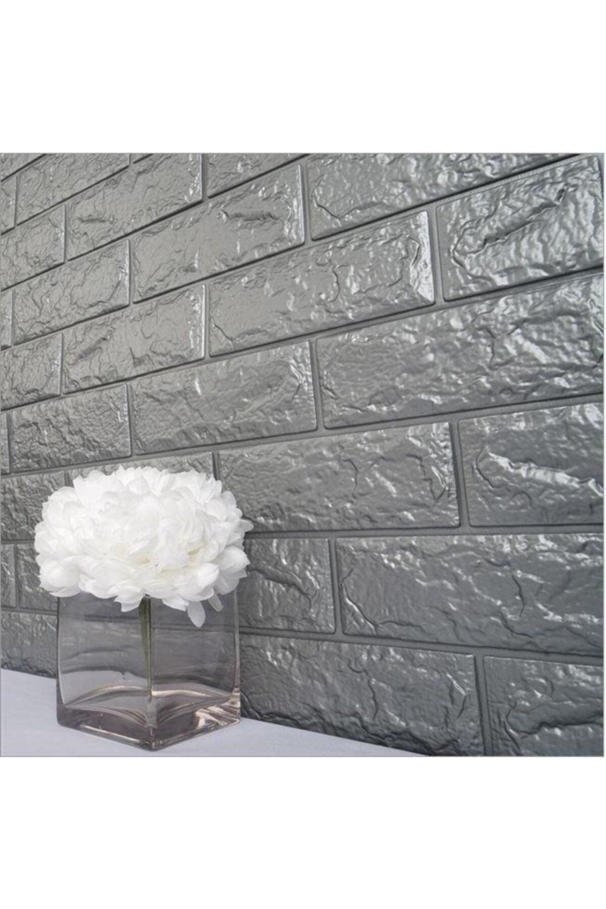 Nw02 Gray Self Adhesive Flexible Sponge 3d Wallpaper Panel - Swordslife