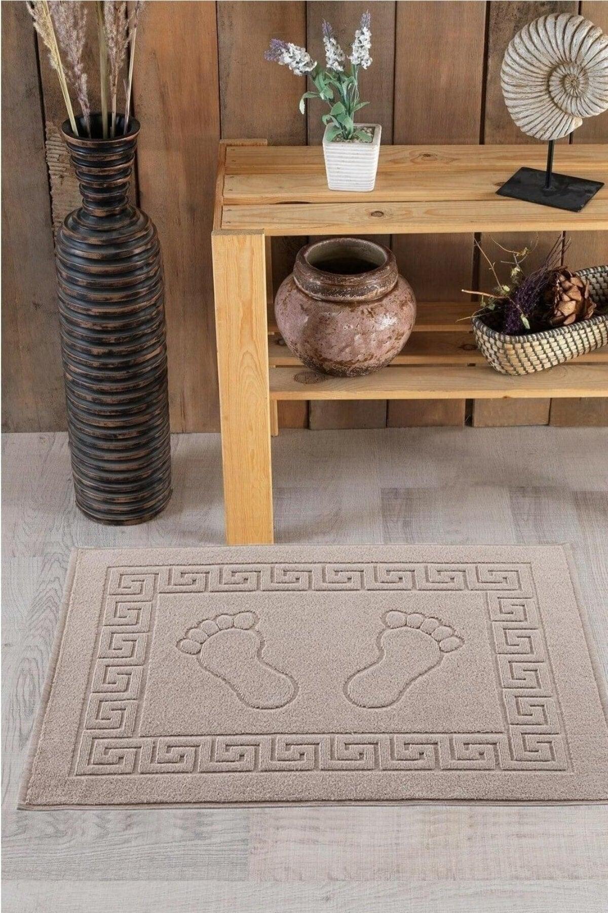 Nina Foot Towel 1 Piece Brown Bath Mat - Swordslife