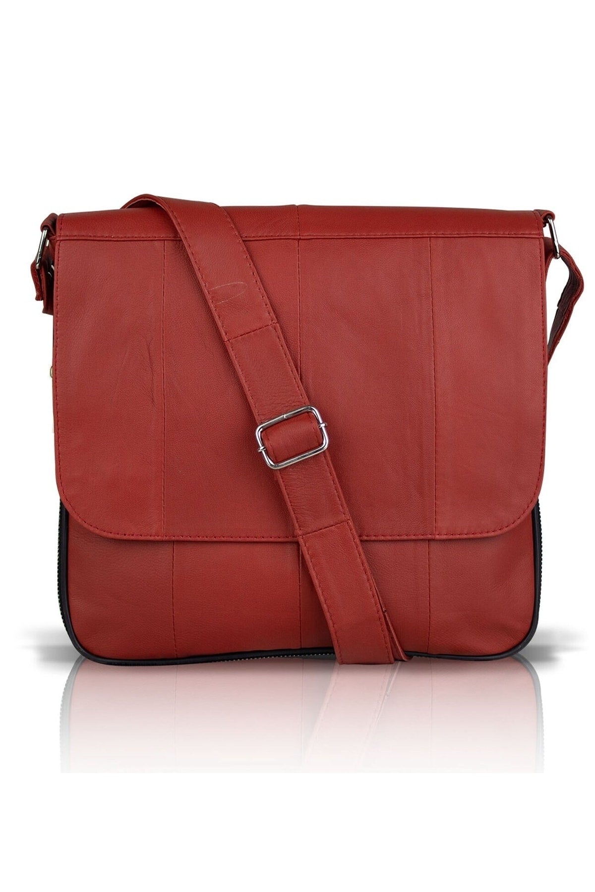 Crossman Genuine Leather Unisex Crossbody Messenger Bag