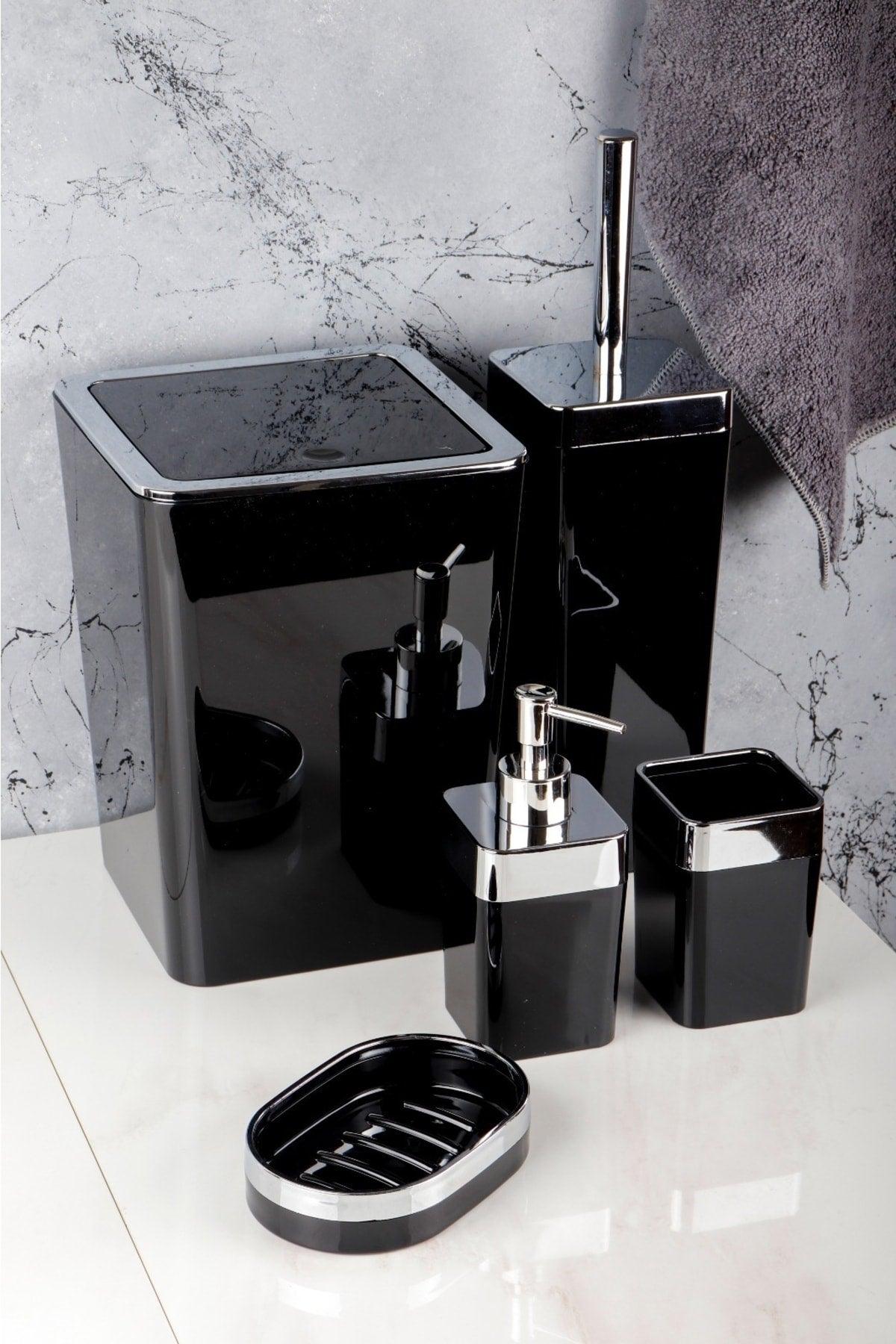 Acrylic 5 Piece Square Bathroom Set - Swordslife