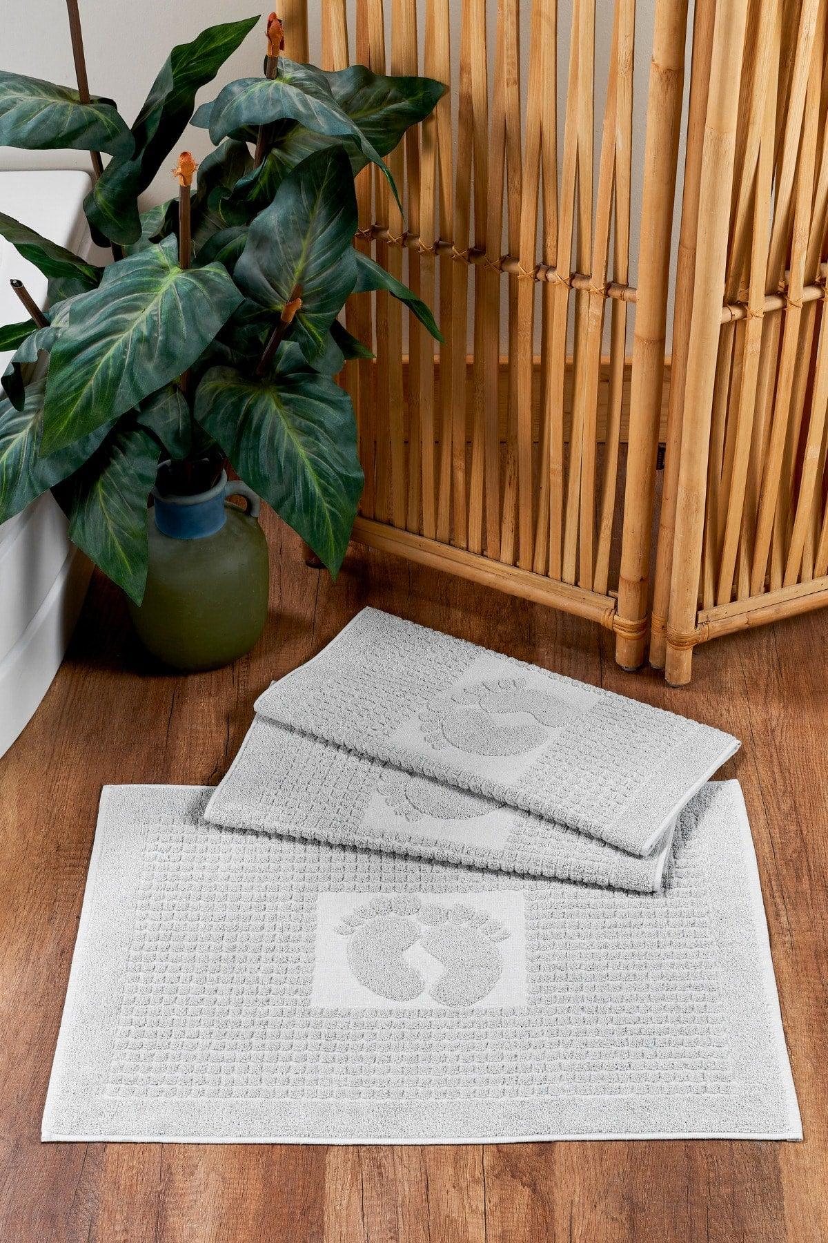 Gray Foot Towel-Mop Set of 3 780gr. - Swordslife