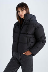 Waterproof Quilted Hooded Inflatable Coat - Swordslife