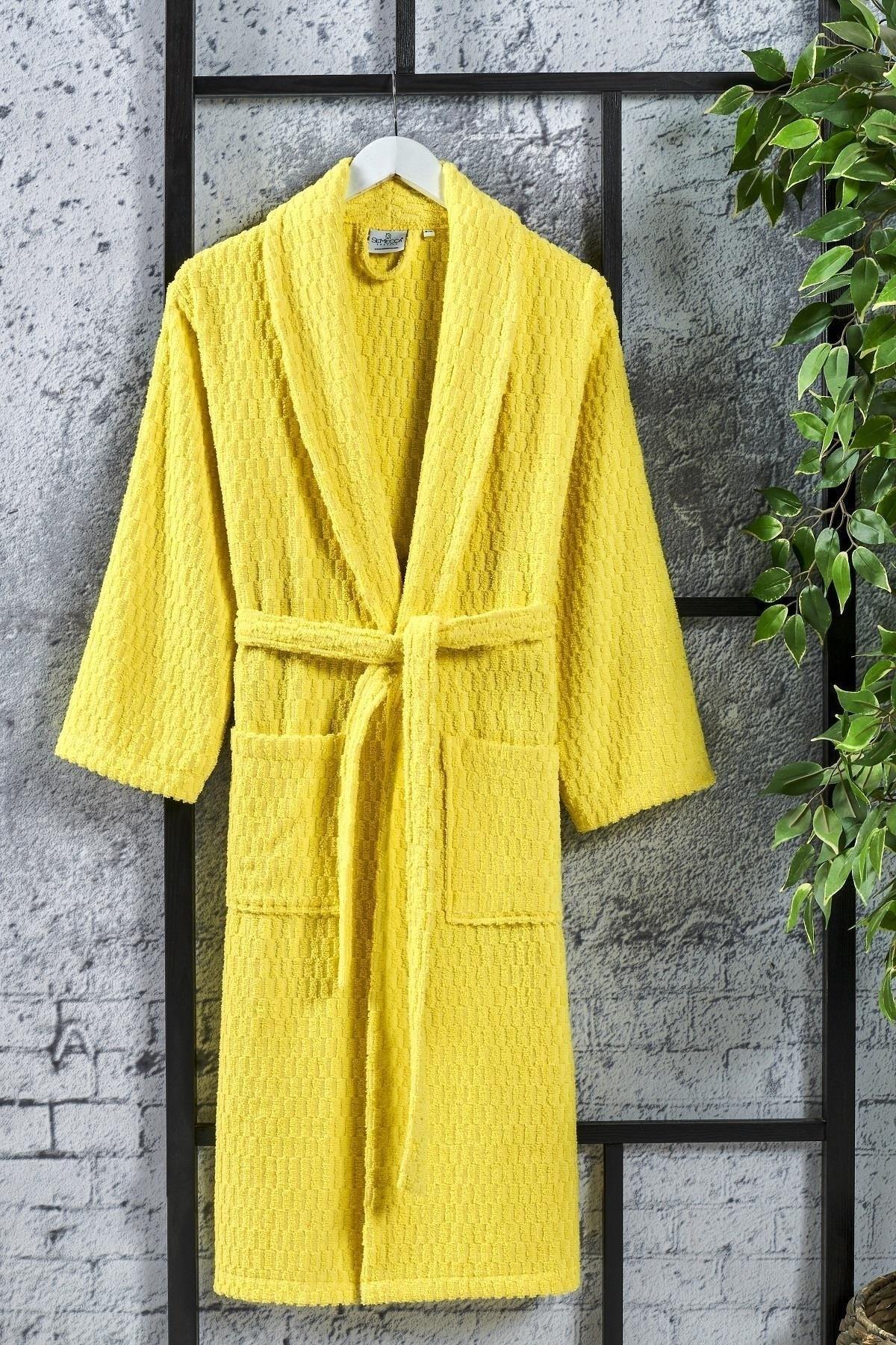 Daıly Patterned Shawl Collar Model Bathrobe - Swordslife