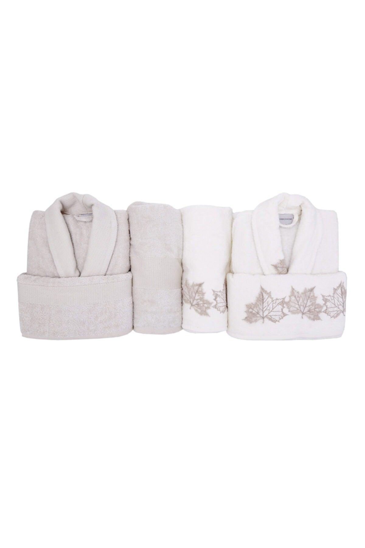 Stella 3d Embroidered Offwhite - Beige Bamboo Family Set - Swordslife